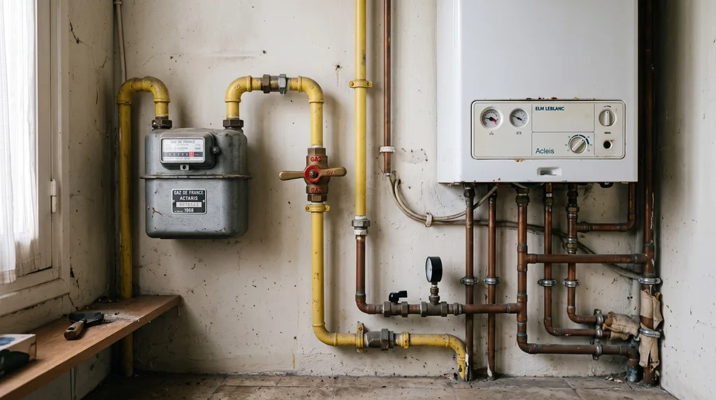Installation intérieure de gaz — compteur, chaudière et raccordements — Gaz à Nîmes